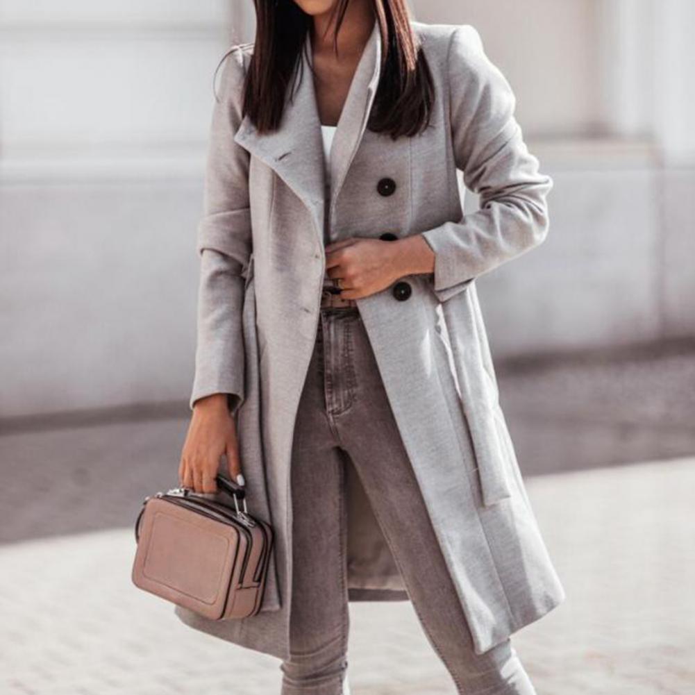 Dames Trenchcoat Klassiek Waterdicht Met Dubbele Knopen