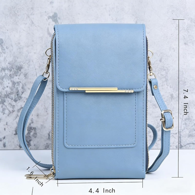 Crossbody Telefoontas met RFID-beveiliging | Waterdichte touchscreen-portemonnee | Verstelbare schoudertas voor smartphones tot 6,7 inch