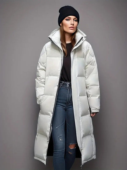 Dames Winterparka Warm en Waterdicht Lang Model