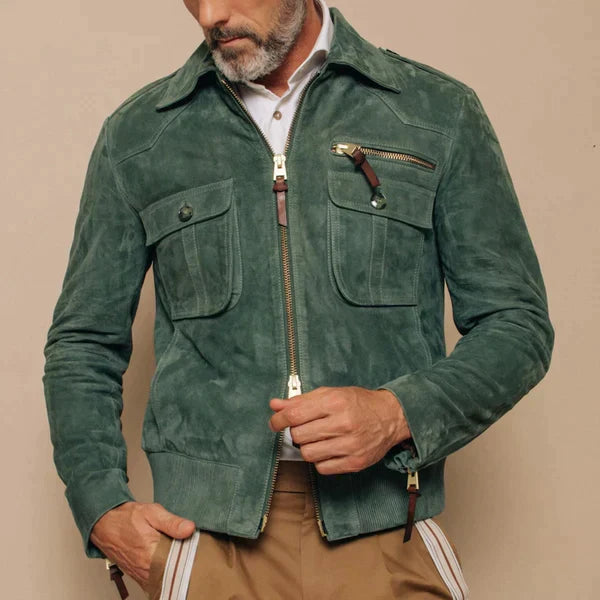 Leren Reversjack Heren Suède Retro Look - StudioMarella