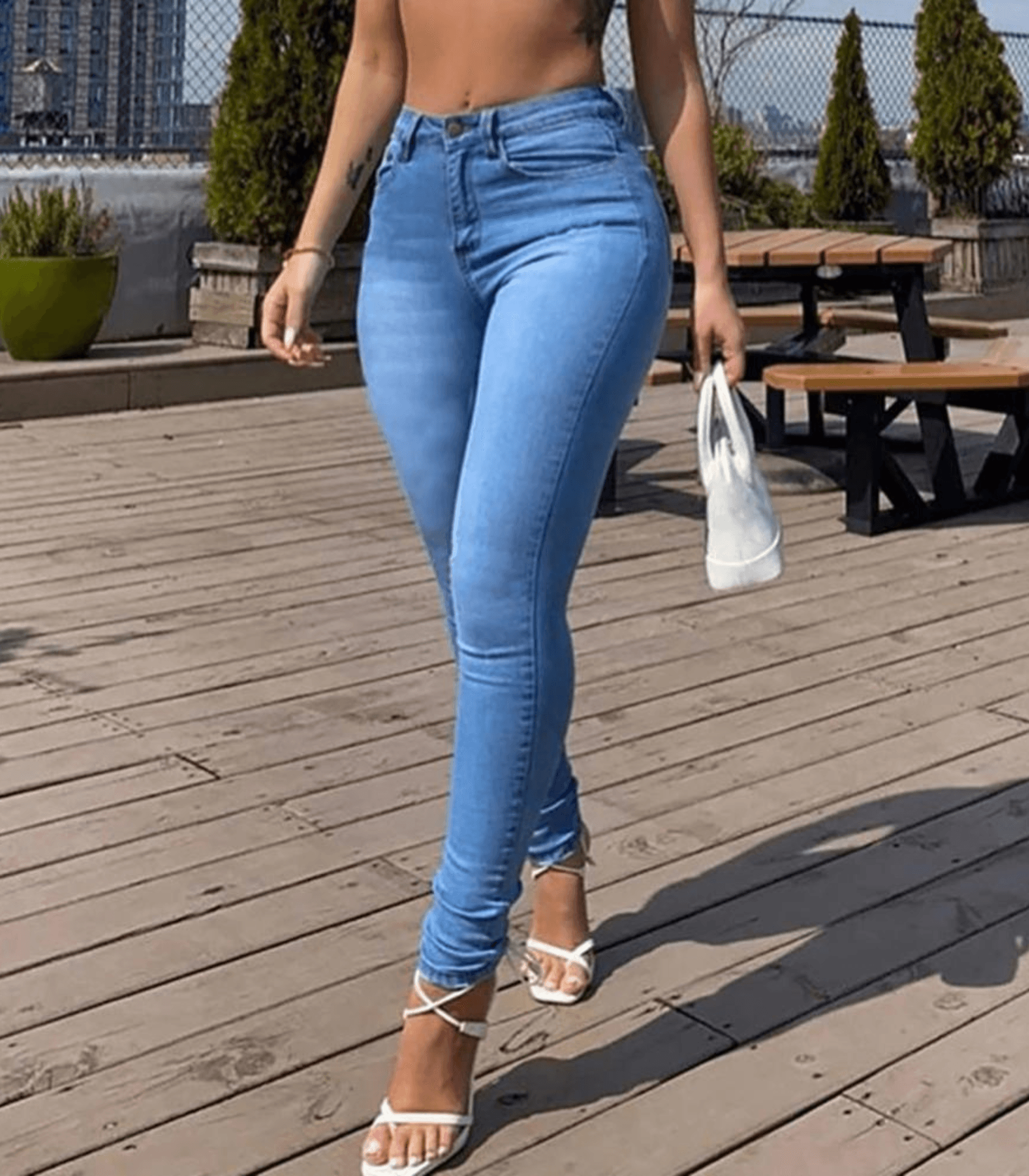 Skinny Jeans van Stretch Denim voor Dames - StudioMarella