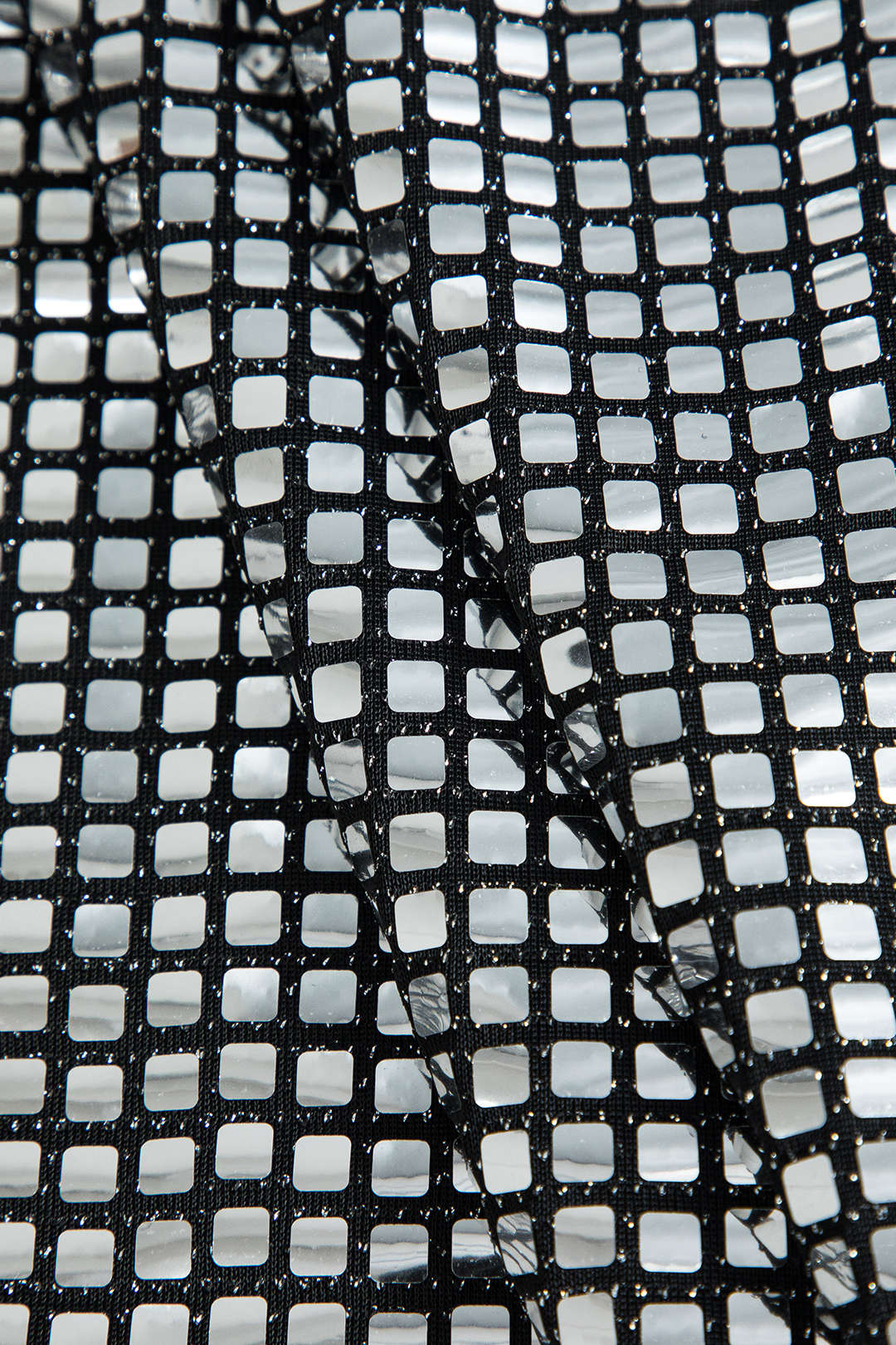 Korte Feestjurk Glitter Net-Design Glamoureus