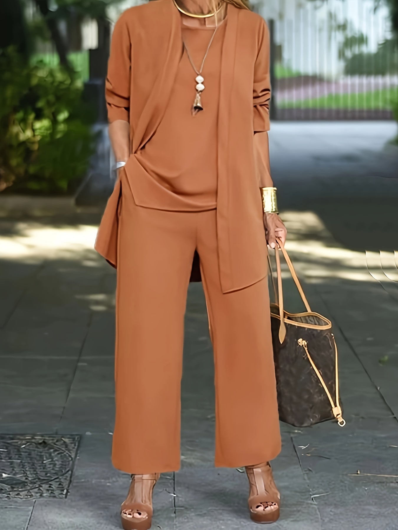 Dames Elegante 3-delige Set Stijlvol Comfortabel