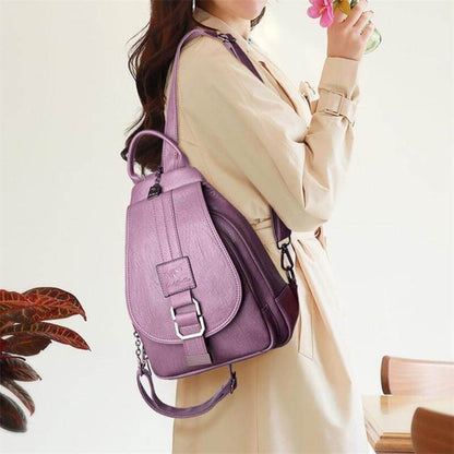 Leren Damesrugzak Elegant Design Praktisch Schoudertas Dagelijks Gebruik Mode Accessoire Veelzijdig Stijlvol