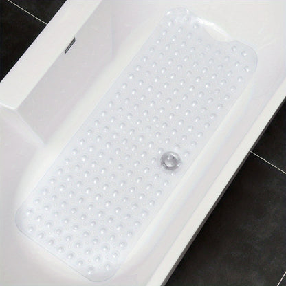 Antislip Badmat XL voor Douche en Bad – Extra Lange Veiligheidsbadmat met Zuignappen