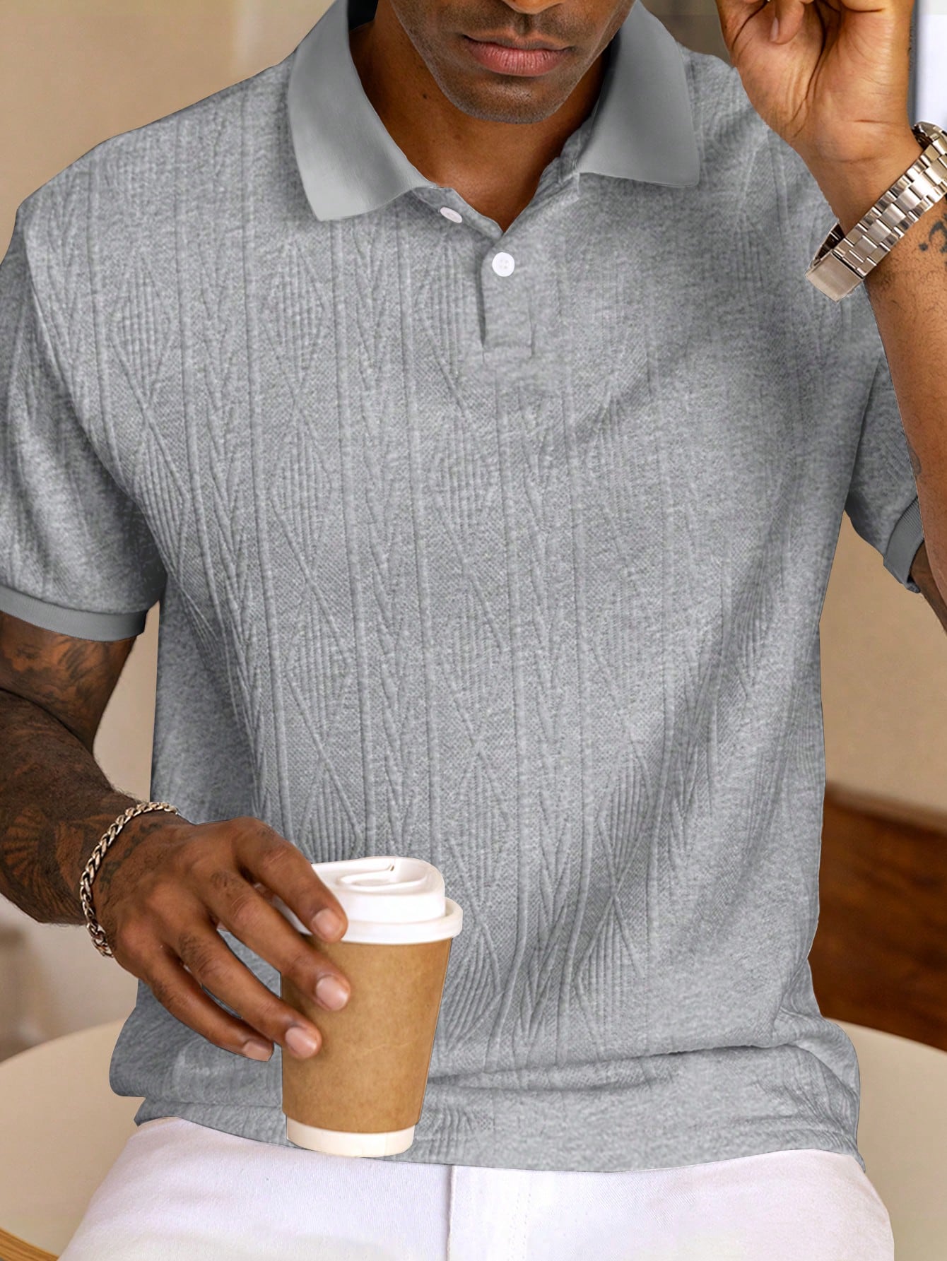 Heren Polo Shirt Kort Mouwen Klassiek Design