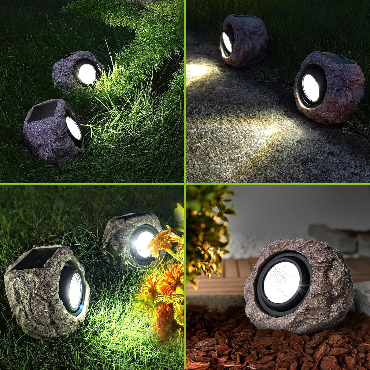 Solarlampen Rotsverlichting LED Tuinverlichting Buitenverlichting Zonne-energie Landschap Pad Terras