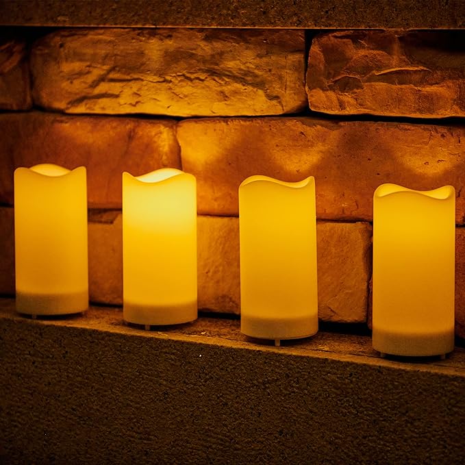 LED Kaarsen zonder Vlam - Decoratieve LED Kaarsen met Smelteffect - Sfeerverlichting op Batterijen - Vlamloze Kaars voor Veilige Decoratie
