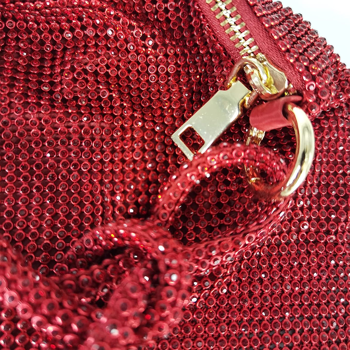 Luxe Schouder tas met Ketting Sluiting Glanzend Leer