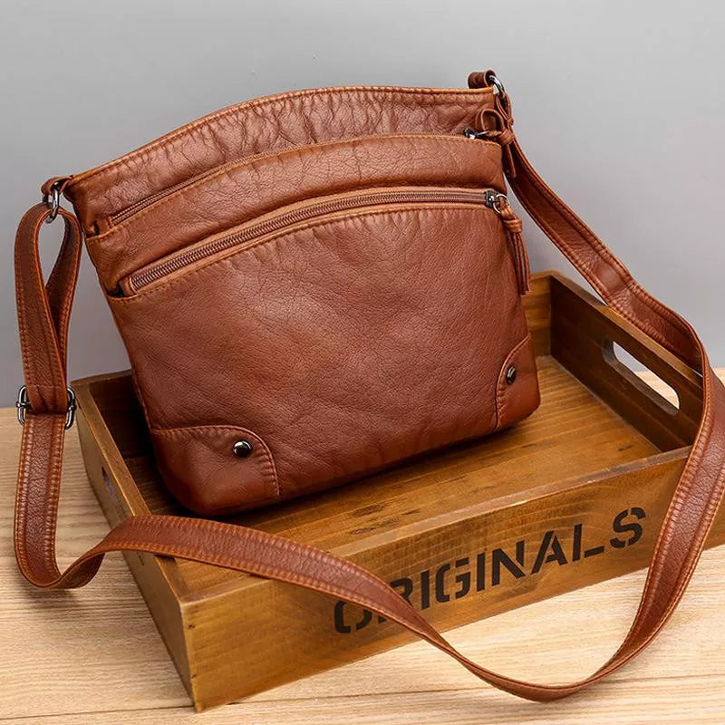 Lederen Schouder tas voor Dames - StudioMarella