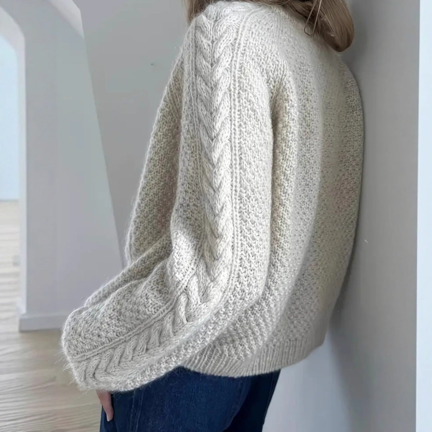 Dames Gebreide Vest Met Knopen Warm en Stijlvol