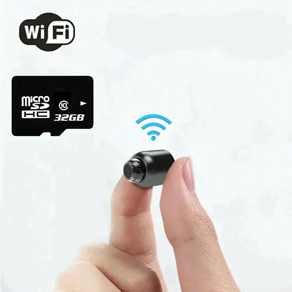 Compacte wifi beveiligingscamera met nachtzicht en 1080p full hd voor binnenshuis