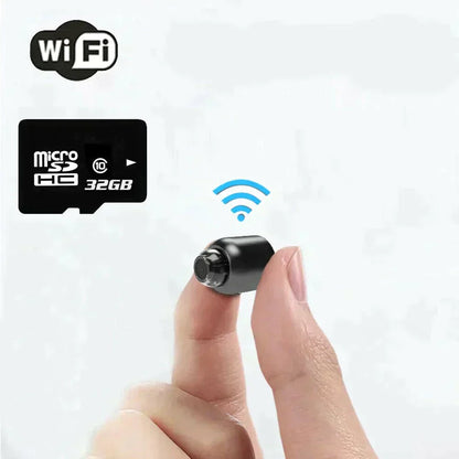 Compacte wifi beveiligingscamera met nachtzicht en 1080p full hd voor binnenshuis