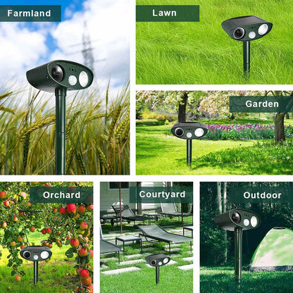 Zonne-energie Ultrasone Hertenafweerder – Effectieve Dierverdrijver voor Tuin & Erf binnen 48 Uur