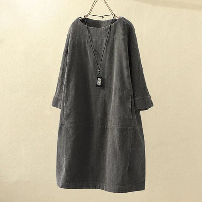 Dames Corduroy Trui Lange Mouw Corduroy Top