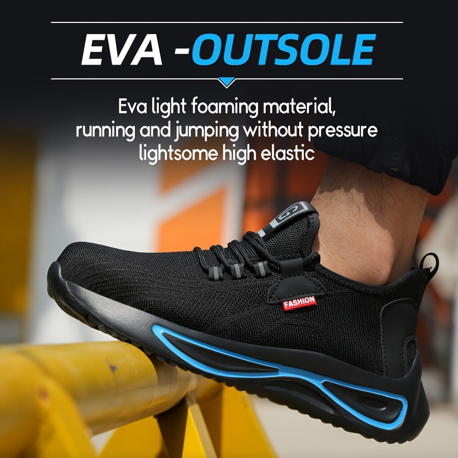 Werkschoenen voor Heren – Lichtgewicht met Stalen Neus en Antislip Zool