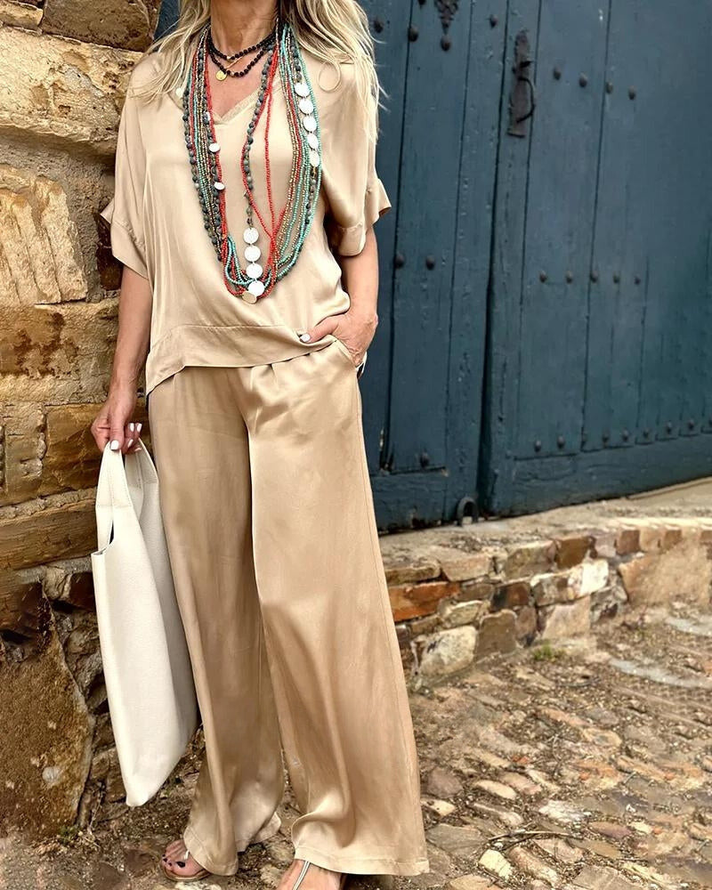 Vrouwelijke Zomerset Top en Broek Comfortabel
