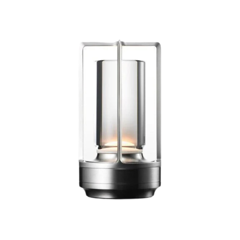 Elegante Tafellamp Kristalglas Dimbaar 3 Lichtinstellingen Oplaadbaar 18 Uur Batterij Draadloos 2600mAh Voor Woonkamer Slaapkamer Kantoor Buiten