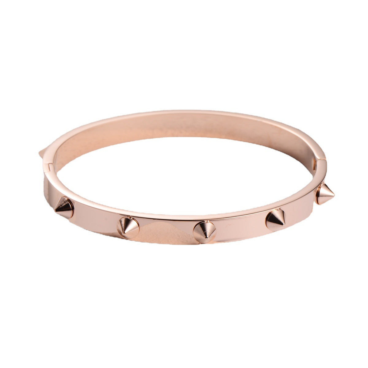 Dames Armband Zilver RVS met Studs Elegante Look