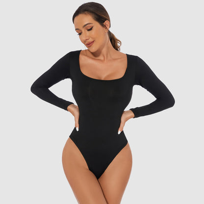 Dames Bodysuit Lange Mouwen Slank Makend Comfortabel