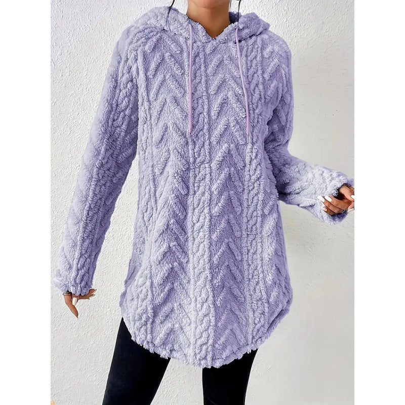Dames Hoodie Gebreid Met Structuur Trendy Look