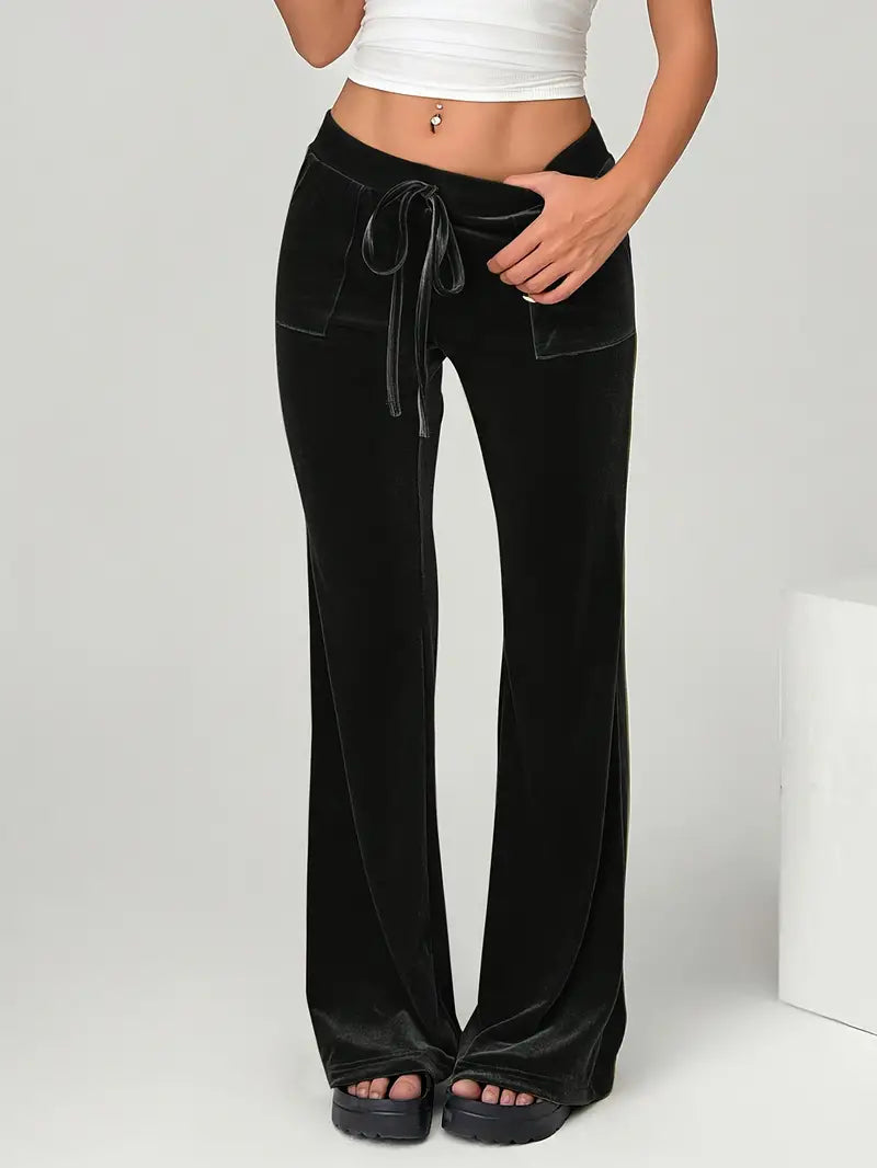 Dames Zomerbroek Wijde Comfortabele Fluwelen Broek