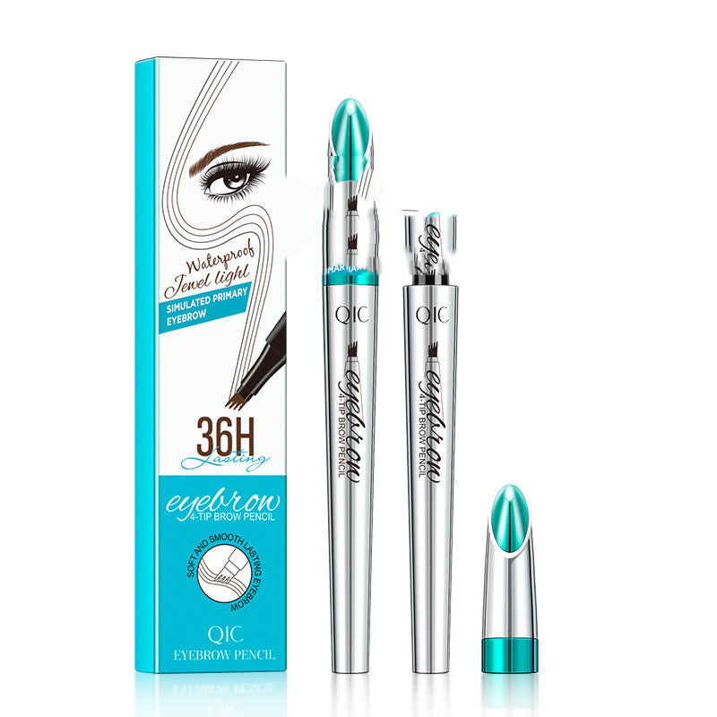 3D Wenkbrauwpotlood voor Natuurlijke Haarlook | Precisie Applicator | Langhoudend tot 36 Uur | Waterproof Brow Pencil