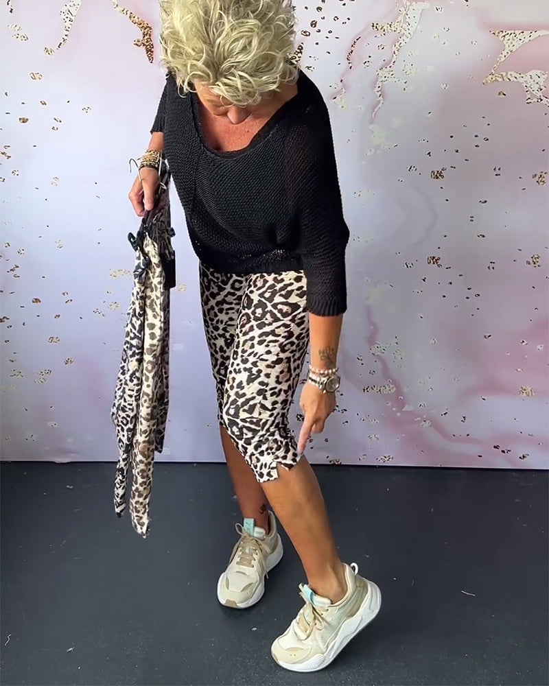 Leopard Print Broek voor Vrouw - StudioMarella