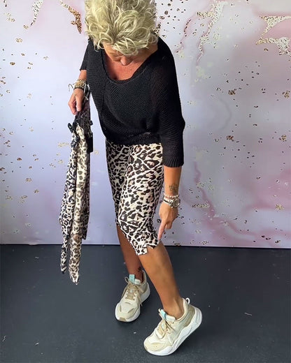 Leopard Print Broek voor Vrouw - StudioMarella