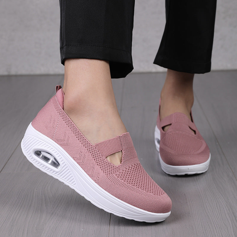 Dames Comfortabele Orthopedische Sneaker Wedgeballetjes