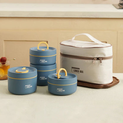 Geïsoleerde Lunchbox met Vacuümtechnologie – Houdt Eten Tot 4 Uur Warm – Lekvrij RVS Ontwerp – Ideaal voor School en Werk