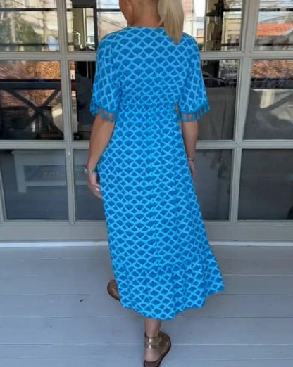 Kleurrijke Elegante Jurk Giana