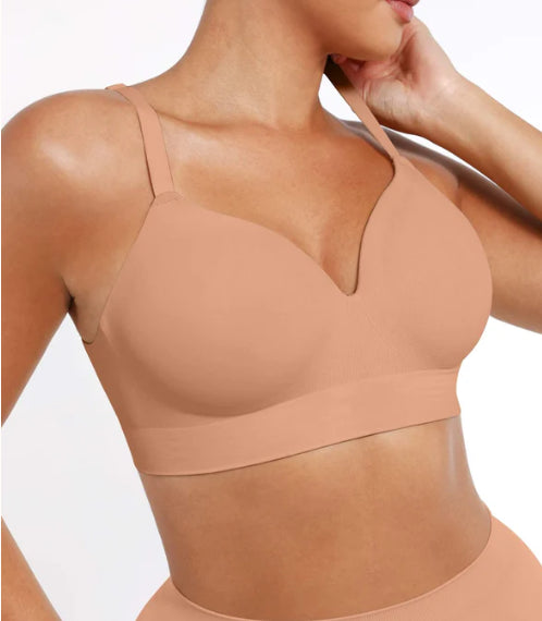 Dames Beha Zonder Beugel Naadloos Comfortabel Mauve - StudioMarella