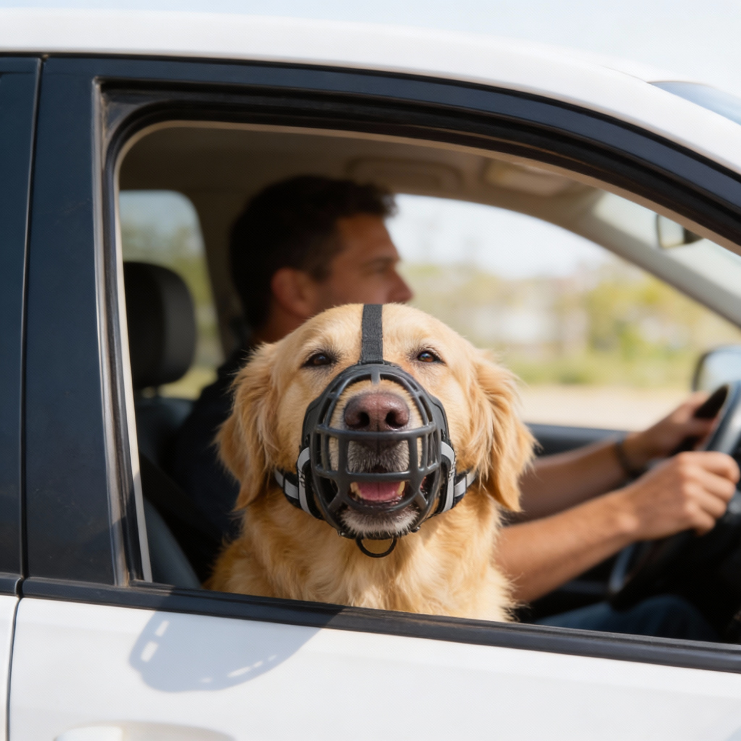 Verstelbare Hondenmuilkorf van Ademend Mesh met Veilige Pasvorm voor Honden