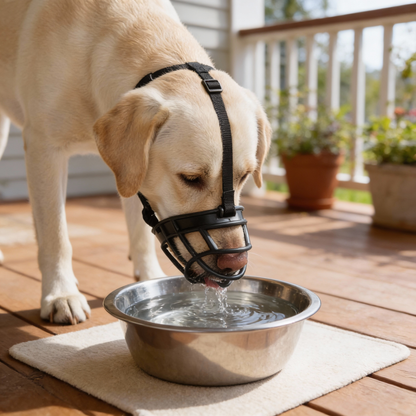 Hondensnuit – zachte mesh muilkorf voor honden in 6 maten – ademend en verstelbaar