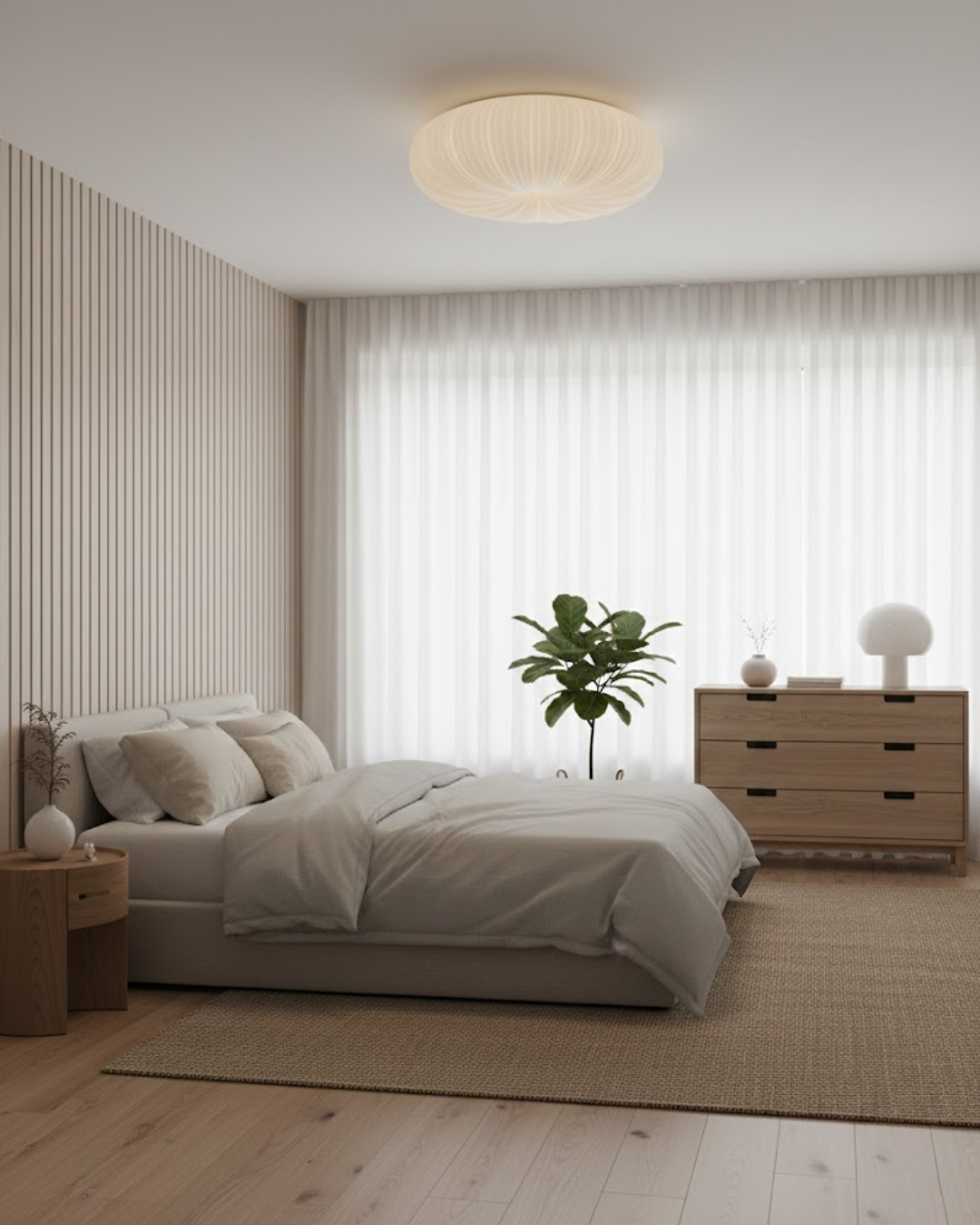 Moderne sculpturale plafondlamp met geïntegreerde LED – ronde design plafondverlichting in 23 40 en 50 cm