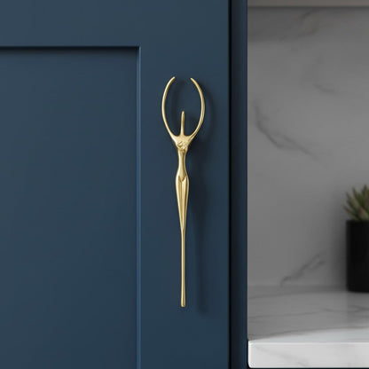 Minimalistische Kastgreep - Messing Zilver Roze - Scandinavisch Design Meubels