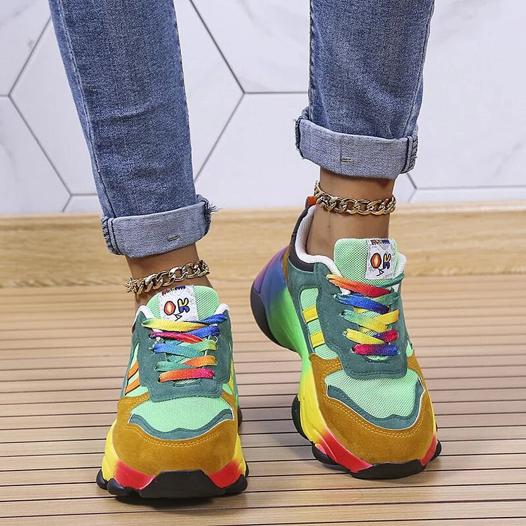 Dames Regenboogschoenen Orthopedisch Comfortabel