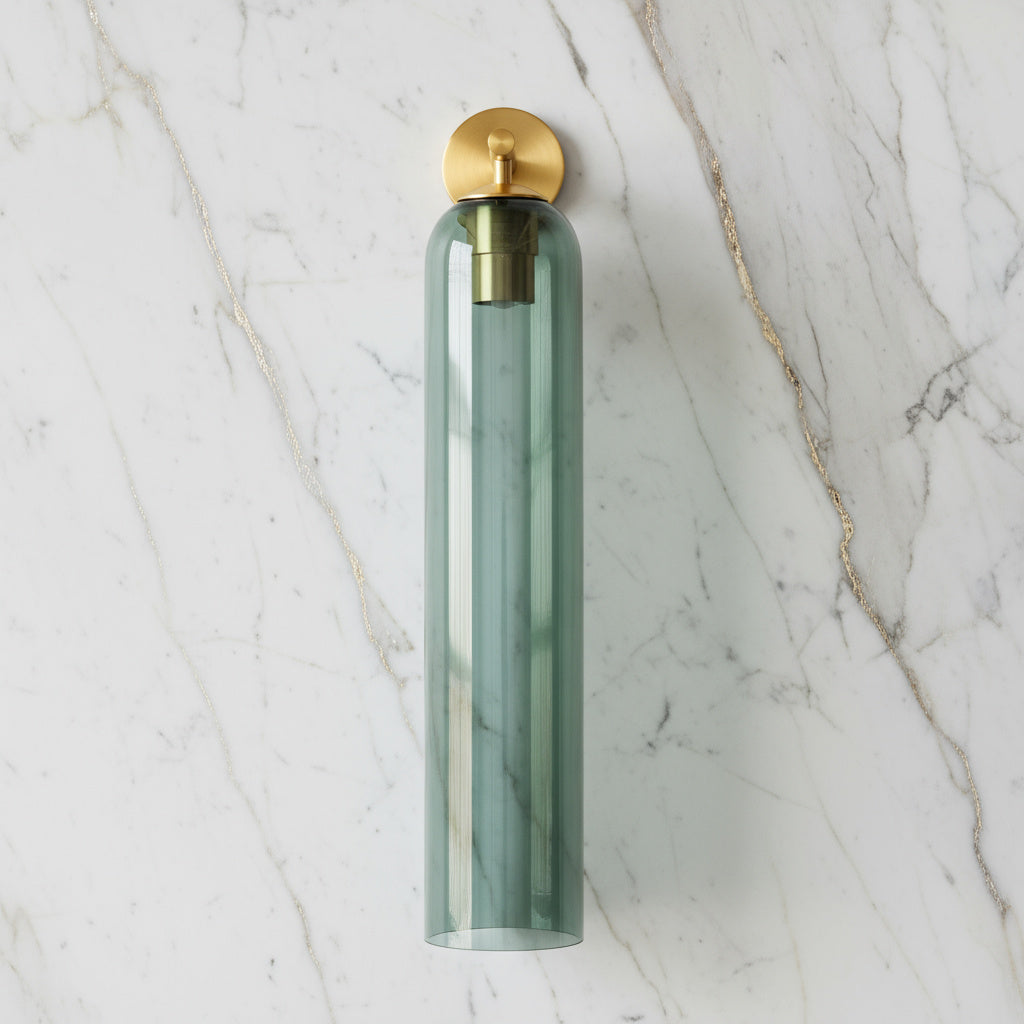 Glazen Wandlamp met Gouden of Zwarte Armatuur – Moderne Verlichtingstoevoeging