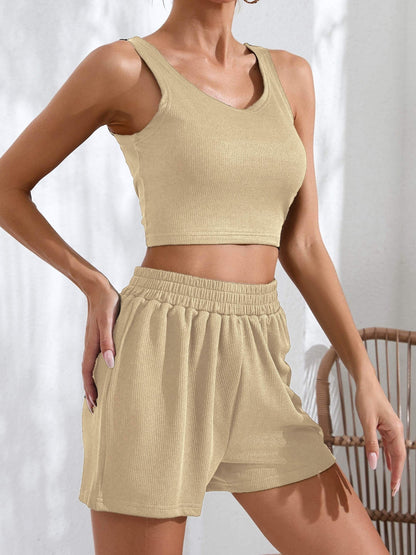 Korte Broek en Tanktop Set Zomer Outfit 2-Delig - StudioMarella