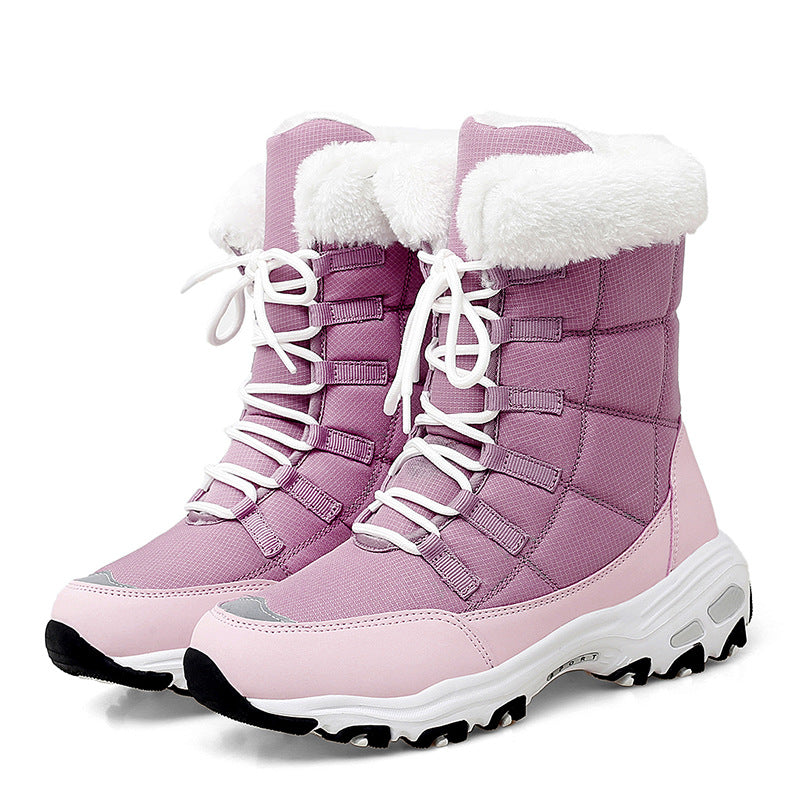 Dames Winterboots Zachte Voering Warm Met Veters
