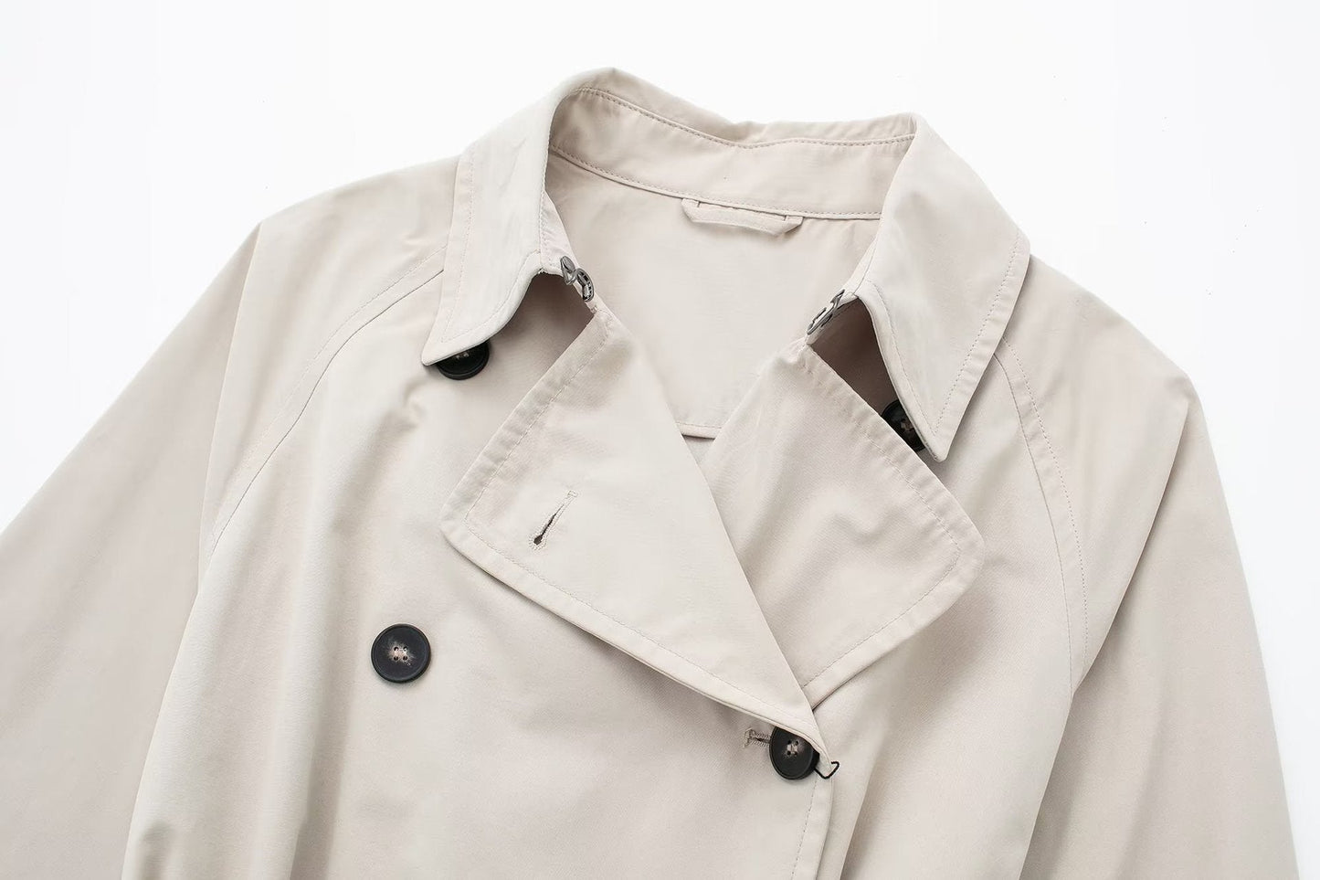 Dames Trenchcoat Lange Voorjaarsjas met Ceintuur Trendy Look