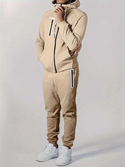 Lange Mouw Hoodie Stretch voor Heren en Dames