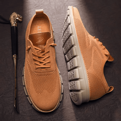 Herenschoenen Elias Comfortabel Veganistisch Leer Ergonomisch Ademend Licht Casual Elegant Zwart Olijf Bruin