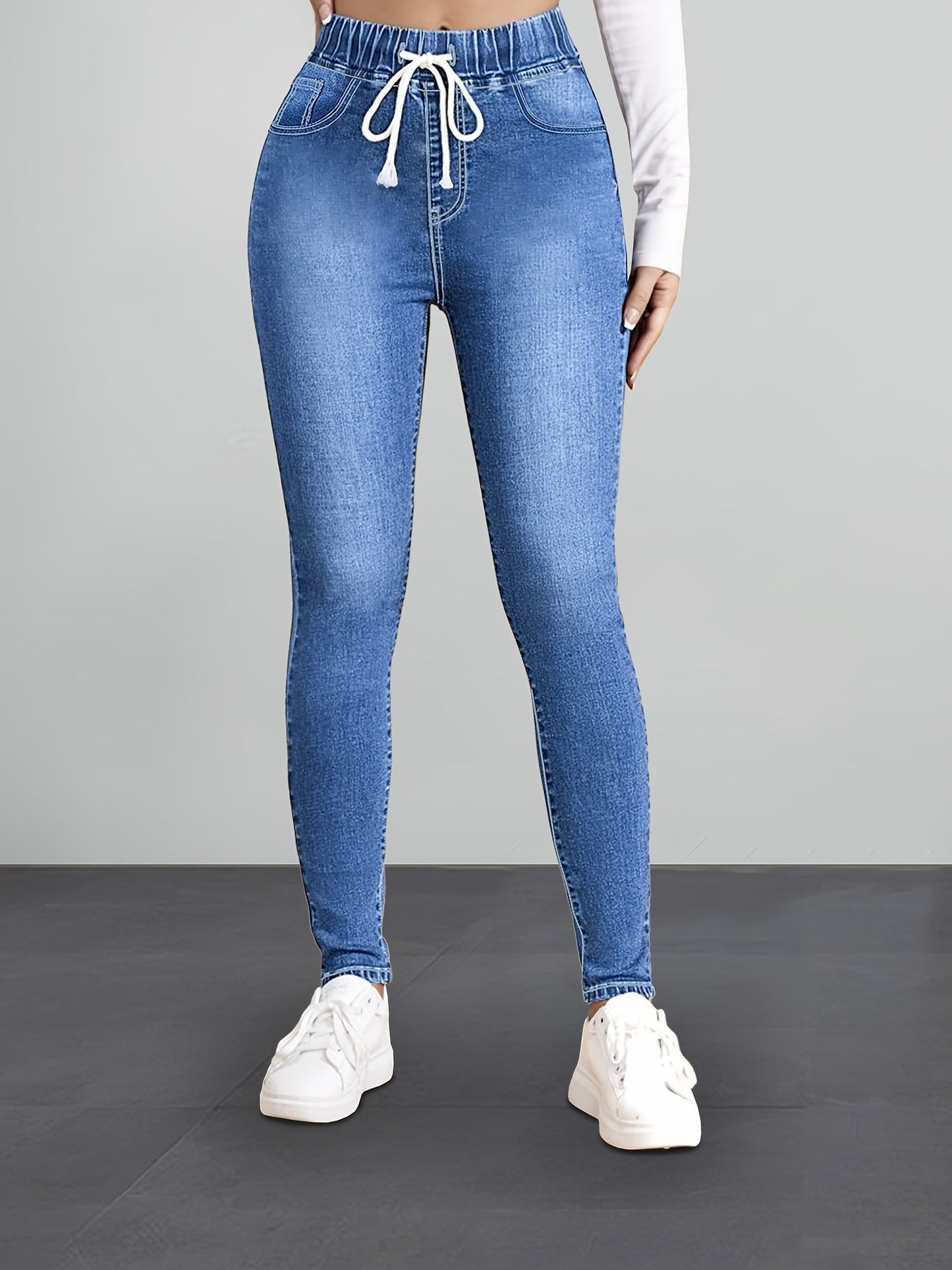 Jegging Stretchbroek Elastisch Slim Fit Denim Stijl - StudioMarella