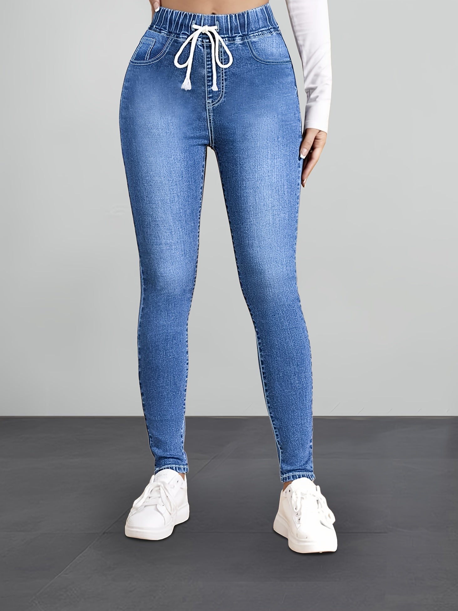 Jegging Stretchbroek Elastisch Slim Fit Denim Stijl - StudioMarella