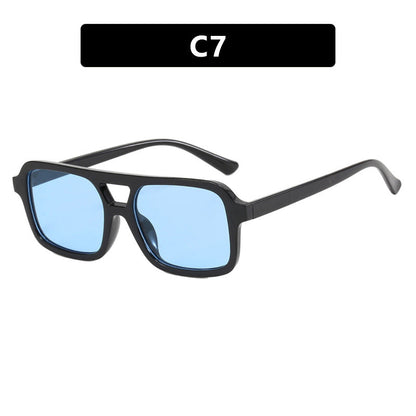 Dames Zonnebril Aviator Stijl Kleurige Lensen