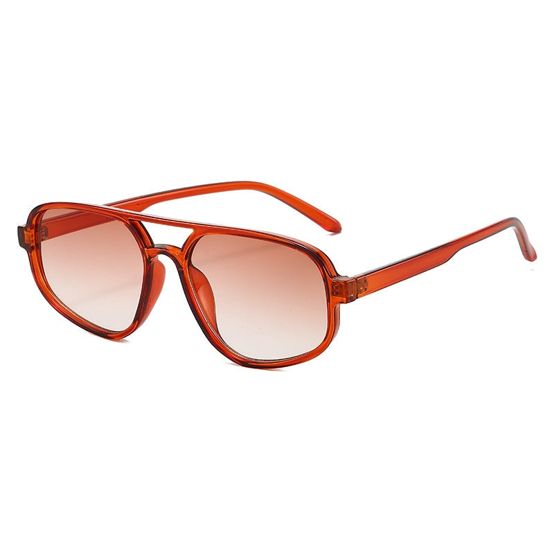 Dames Zonnebril Aviator Stijl Kleurige Lensen