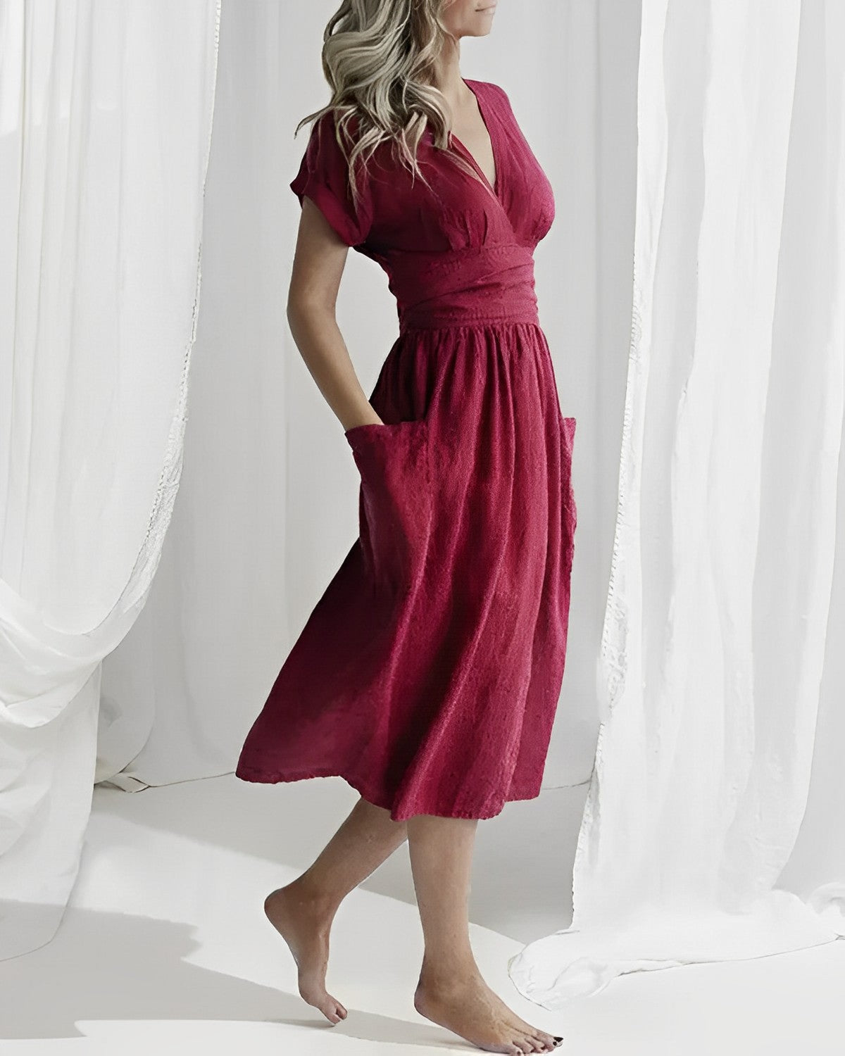 Vrouwelijke Zomerjurk Elegant Lange Jurk voor Dames