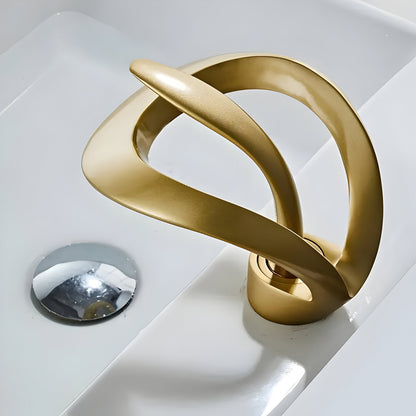 Wastafelkraan Design Waterval Mengkraan Messing Modern